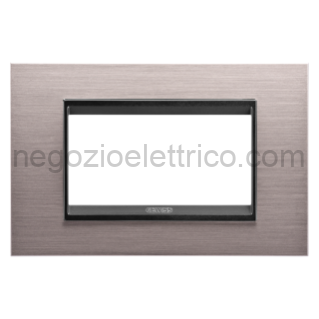 GEWGW16204WS PLACCA LUX 4P METAL. ALLUM. SPAZZ. LAVY
