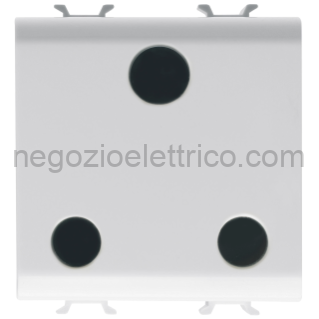 GEWGW10297 PRESA 2M 2P+T 15A ST.INGLESE BIANCO