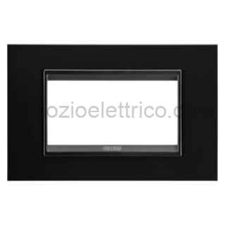 GEWGW16204XN PLACCA LUX 4P METAL NERO MONOCHROME