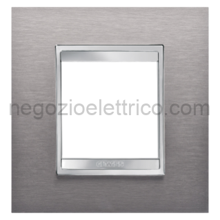GEWGW16222MI PLACCA LUX INT.2P INOX SPAZZOLATO