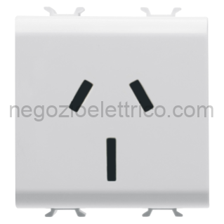 GEWGW10307 PRESA 2M 2P+T 15A ST.AUSTRALIANO BIANCO
