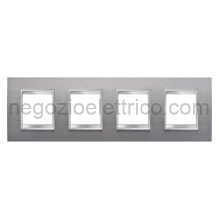 GEWGW16228MI PLACCA LUX INT.2+2+2+2P O.INOX SPAZZOL.