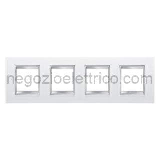 GEWGW16228PB PLACCA LUX INT.2+2+2+2P O.PELLE BIANCO