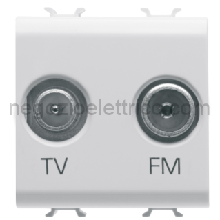 GEWGW10381 PRESA TV+FM 2M BIANCO