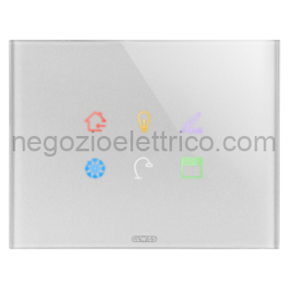 GEWGW16946CT PLACCA ICE TOUCH KNX SIMBOLI INTERC.TIT.