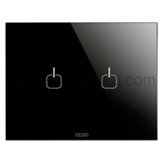 GEWGW16952CN PLACCA ICE TOUCH 3P NERO 2 SIMBOLI