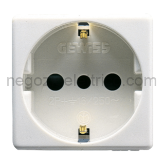 GEWGW20205 PRESA 2P+T 16A ST.ITALIANO/TED.SY/WT