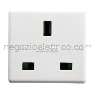 GEWGW20208 PRESA 2P+T 13A BRITISH STD CON SCH.SY/WT