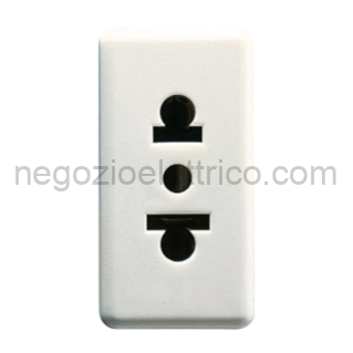 GEWGW20212 PRESA 2P+T 10/15A ST.EUROAMERICANO SY/WT