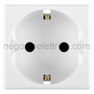 GEWGW20265 PRESA 2P+T 16A ST.TEDESCO SY/WT