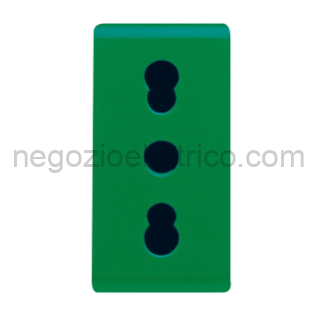 GEWGW20281 PRESA 2P+T 16A BIV.ST.ITALIANO VERDE