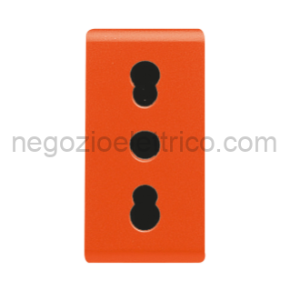 GEWGW20286 PRESA 2P+T 16A BIV.ST.ITALIANO ARANCIO