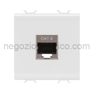 GEWGW10437 CONNETTORE RJ45 2M CAT.6 FTP BIANCO