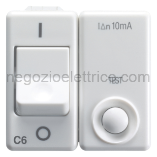 GEWGW20437 I.D.MAG.1P+N C6 IDN 10MA 230V 3KA SY/WT