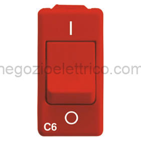 GEWGW20454 INTERR.AUT.MAGN.1P+N C6 3KA 230V ROSSO