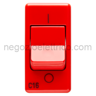 GEWGW20456 INTERR.AUT.MAGN.1P+N C16 3KA 230V ROSSO