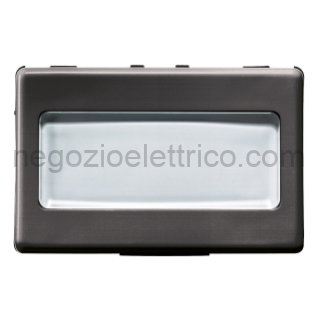 GEWGW21024 PULSANTE CON TARGA P.NOME 3M ILLUM.SY/BK