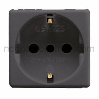 GEWGW21205 PRESA 2P+T 16A ST.ITALIANO/TED.SY/BK