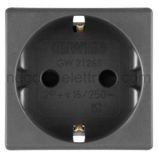 GEWGW21265 PRESA 2P+T 16A ST.TEDESCO SY/BK