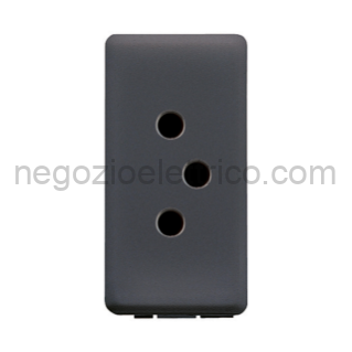 GEWGW21351 PRESA SVIZZERA 2P+T 10A TIPO 12 SY/BK