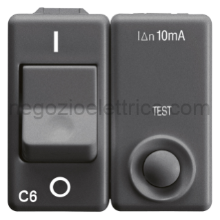 GEWGW21437 I.D.MAG.1P+N C6 IDN 10MA 230V 3KA SY/BK