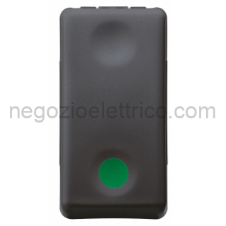 GEWGW21522 PULSANTE 1P NA+AUX NC -MARCIA- SY/BK