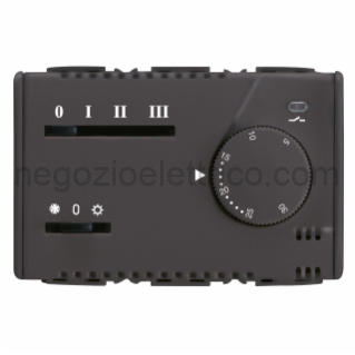 GEWGW21853 TERMOSTATO ELET.FAN-COIL 3 M.SY/BK