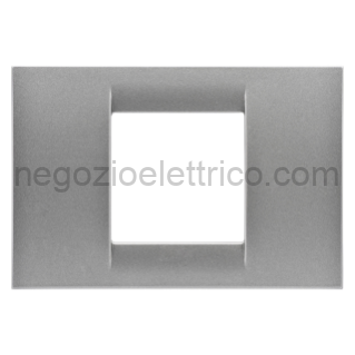 GEWGW22282 PLACCA 2P TITANIO METALLIZ.SYSTEM VIRNA