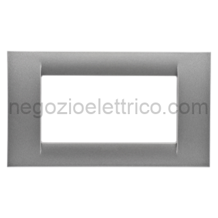 GEWGW22284 PLACCA 4P TITANIO METALLIZ.SYSTEM VIRNA