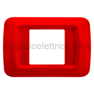 GEWGW22522 PLACCA 2 POS.ROSSO GERANIO TOP SYSTEM