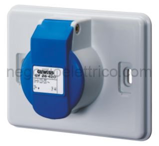 GEWGW26420 PRESA IEC309 2P+T 16A 220V IP44 INCASSO