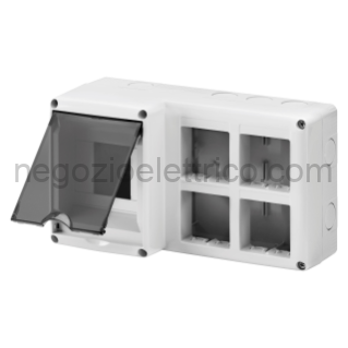 GEWGW27072 CONTENITORE 4MOD.DIN+(2X4)MOD.SYSTEM PR.