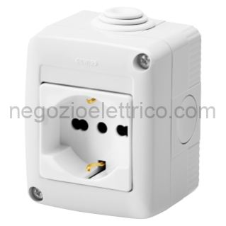 GEWGW27812 PRESA STD ITA./TED.2P+T 16A BIV.PROTETTA
