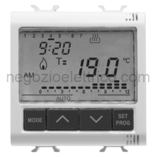 GEWGW10703 CRONOTERMOSTATO INCASSO 2M 230Vac BIANCO