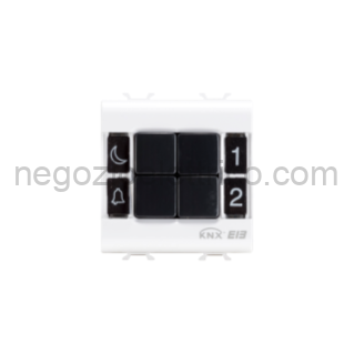 GEWGW10752 PULSANTIERA EASY 4 CAN BIANCO