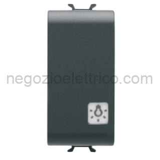 GEWGW12151 PULSANTE 1M 1P NA 16A 'LUCE' NERO