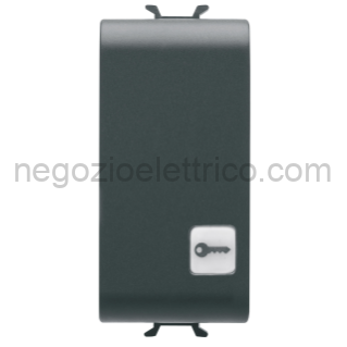 GEWGW12152 PULSANTE 1M 1P NA 16A "CHIAVE" NERO