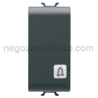 GEWGW12153 PULSANTE 1M 1P NA 16A CAMPANELLO NERO