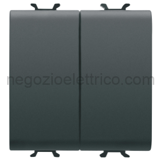 GEWGW12159F PULSANTE+DEVIATORE 2M 1P NA 16AX NERO
