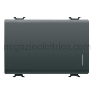 GEWGW12182 PULSANTE 3M 1P NA 16A ILL.LOC.NERO