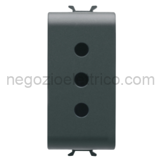 GEWGW12201 PRESA 1M 2P+T 10A P11 ST.ITA.NERO