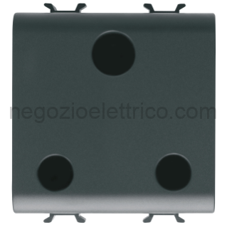 GEWGW12297 PRESA 2M 2P+T 15A ST.INGLESE NERO