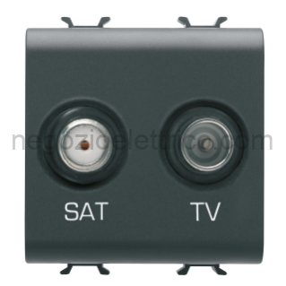 GEWGW12383 PRESA TV+SAT 2M NERO