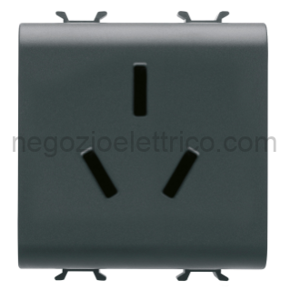 GEWGW12392 PRESA STD.CINESE 2P+T 16A CH/BK