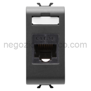 GEWGW12421 CONNETTORE RJ45 1M CAT.5E UTP NERO