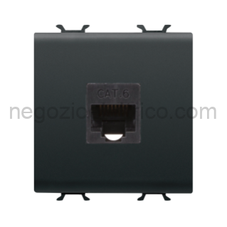 GEWGW12435 CONNETTORE RJ45 2M CAT.6 UTP NERO