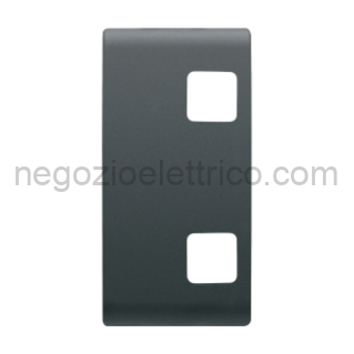 GEWGW12553 TASTO SING.GEMMA DOP.PER PULS.KNX NERO