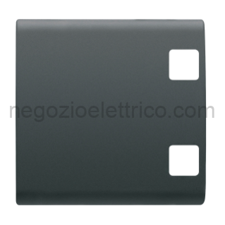 GEWGW12554 TASTO DOPPIO GEMMA DOP.PER PULS.KNX NERO