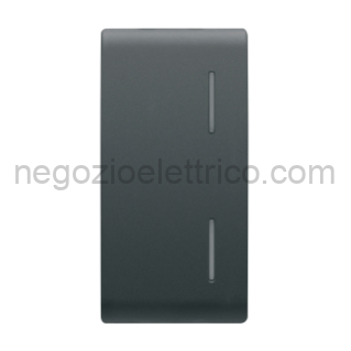 GEWGW12557 TASTO SING.LOC.DOPPIA PER PULS.KNX NERO