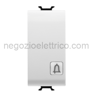 GEWGW10153 PULSANTE 1M 1P NA 16A CAMPANELLO BIANCO